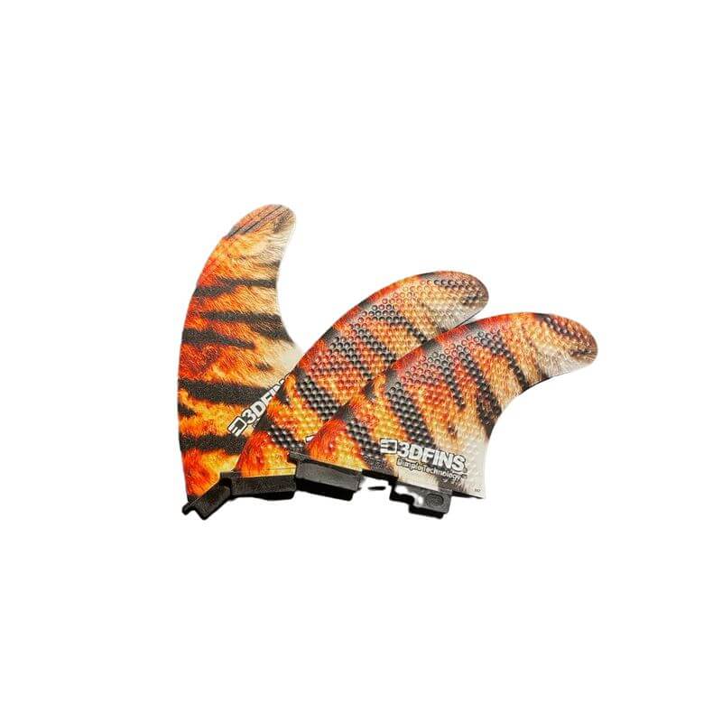 3DFins FCS II All Rounder Thruster - Tiger
