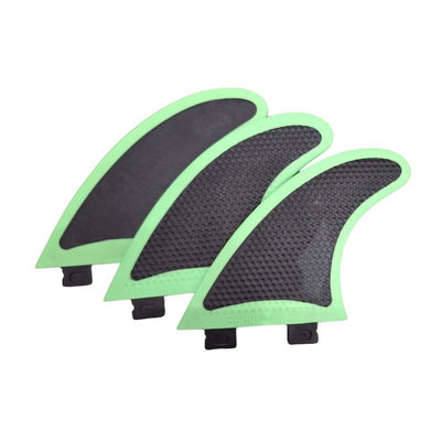 3DFins Soft Safety Fins FCS All Rounder Thruster - Green