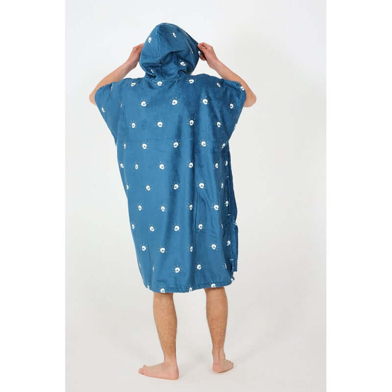 After Essentials Poncho Skulls Oversize - ink