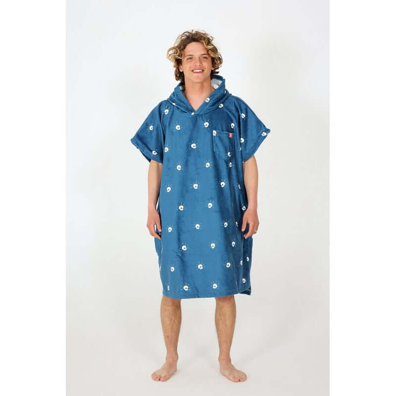 After Essentials Poncho Skulls Oversize - ink