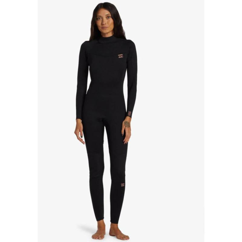 Billabong Damen 3/2 Foil Backzip Neoprenanzug - Schwarz