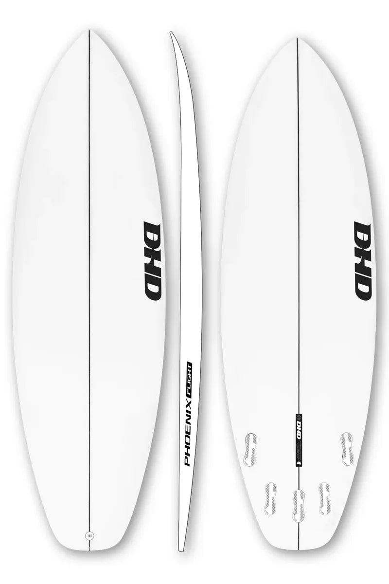 DHD Surfboards Phoneix Flight 5'10" - clear