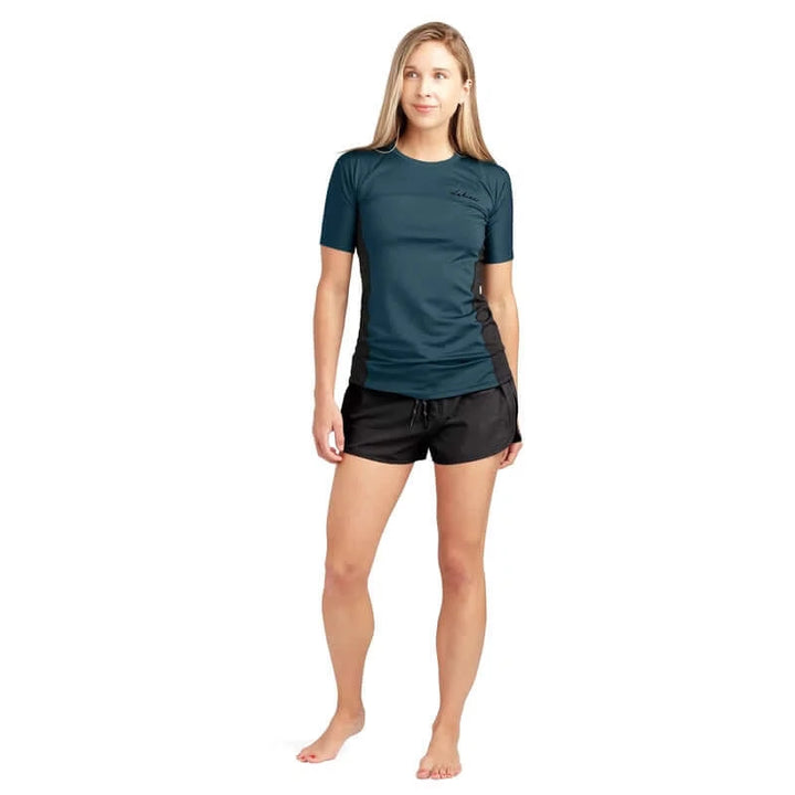 Dakine Damen kurzarm Lycra HD Snug Fit - galactic blue