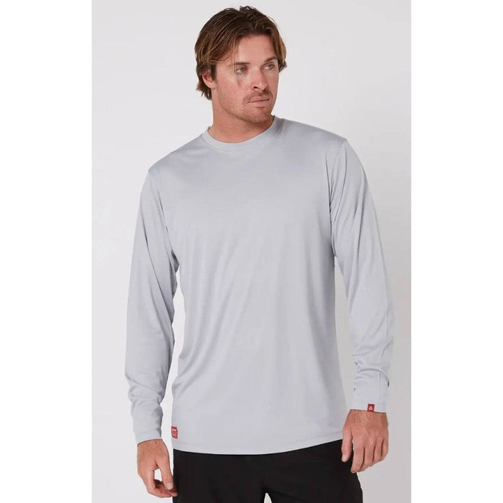Follow Herren Surfshirt Langarm - Light Grey
