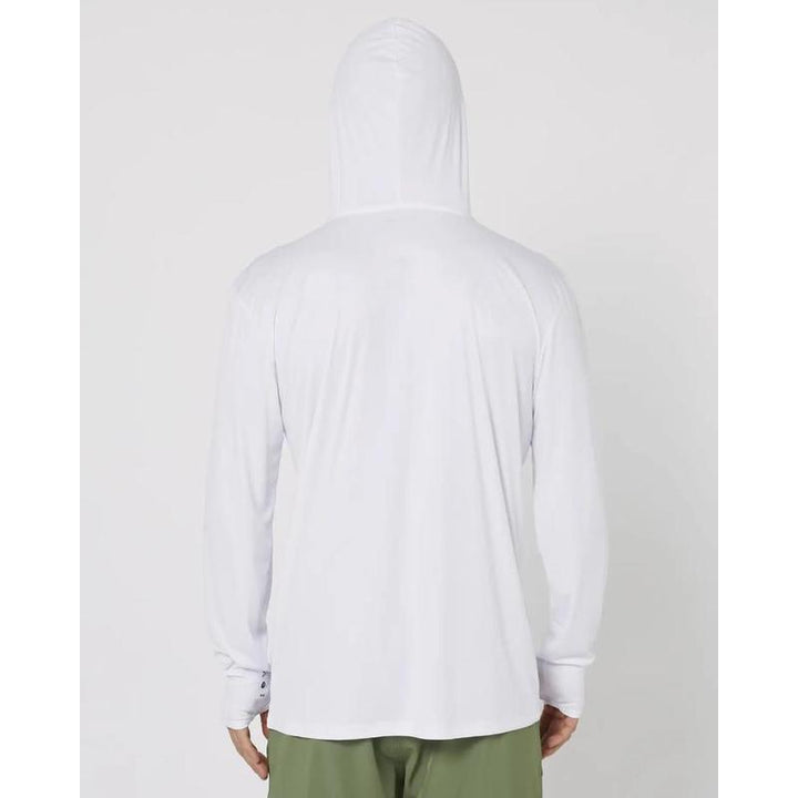 Follow Herren Surfshirt Langarm mit Hood - White