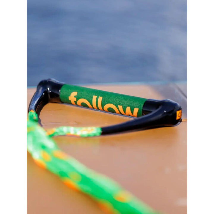 Follow Wakesurf Handle Surf Package - olive/orange