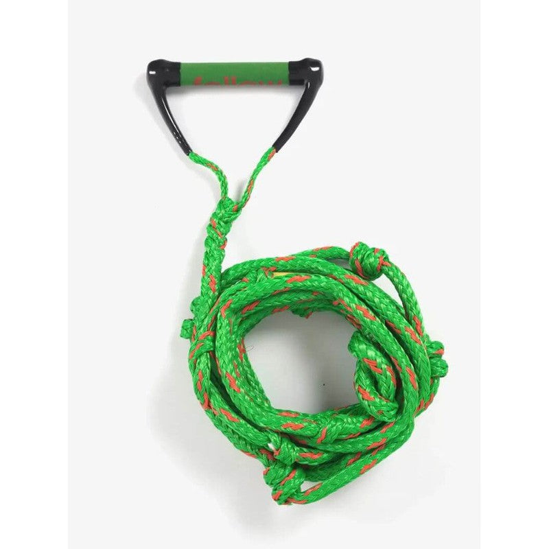 Follow Wakesurf Handle Surf Package - olive/orange