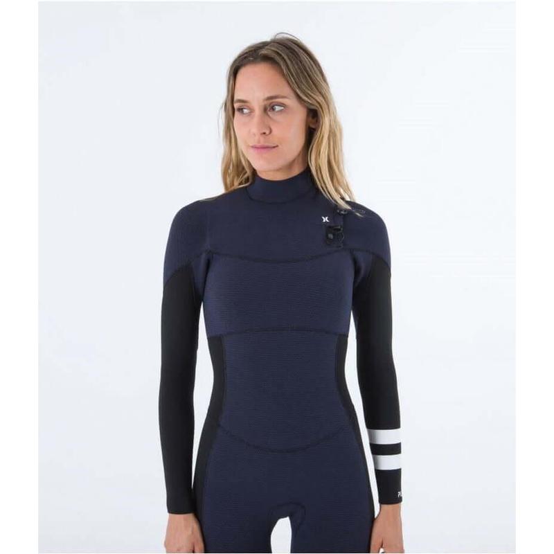 Hurley Damen Neoprenanzug Plus 4/3mm Chestzip - deep blue / black