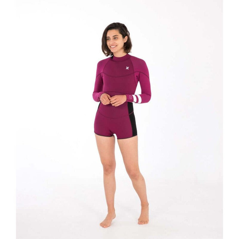 Hurley Damen Springsuit 2/2mm Surf Club - Vintage Lychen