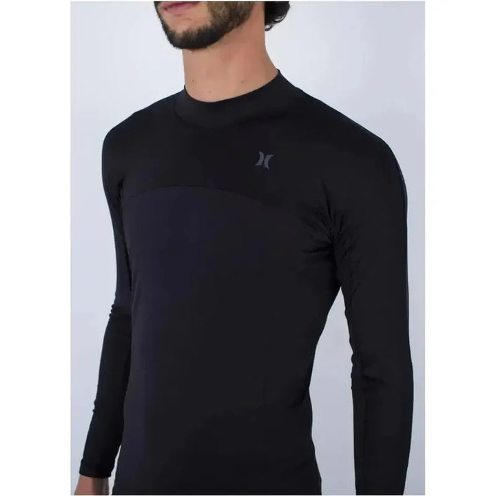 Hurley Herren Lycra Channel Crossing Paddel Series, Langarm - schwarz