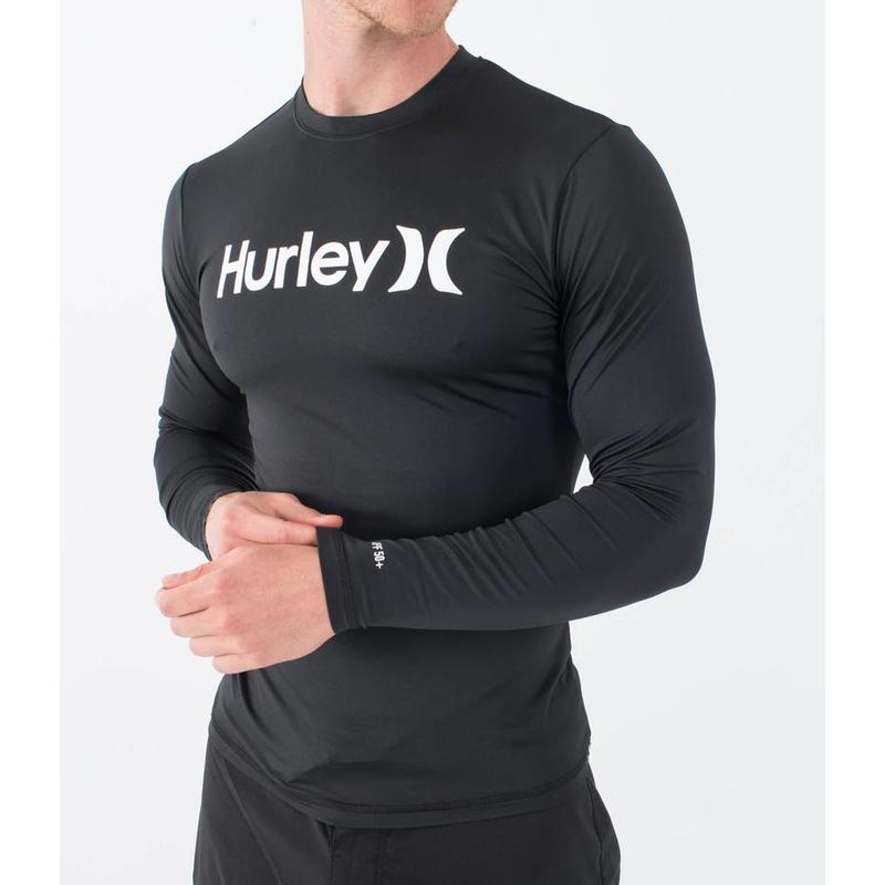 Hurley Herren Lycra OAO Quickdry langarm - black