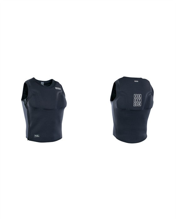 ION Herren Kite Impact Weste Element Sidezip - Black