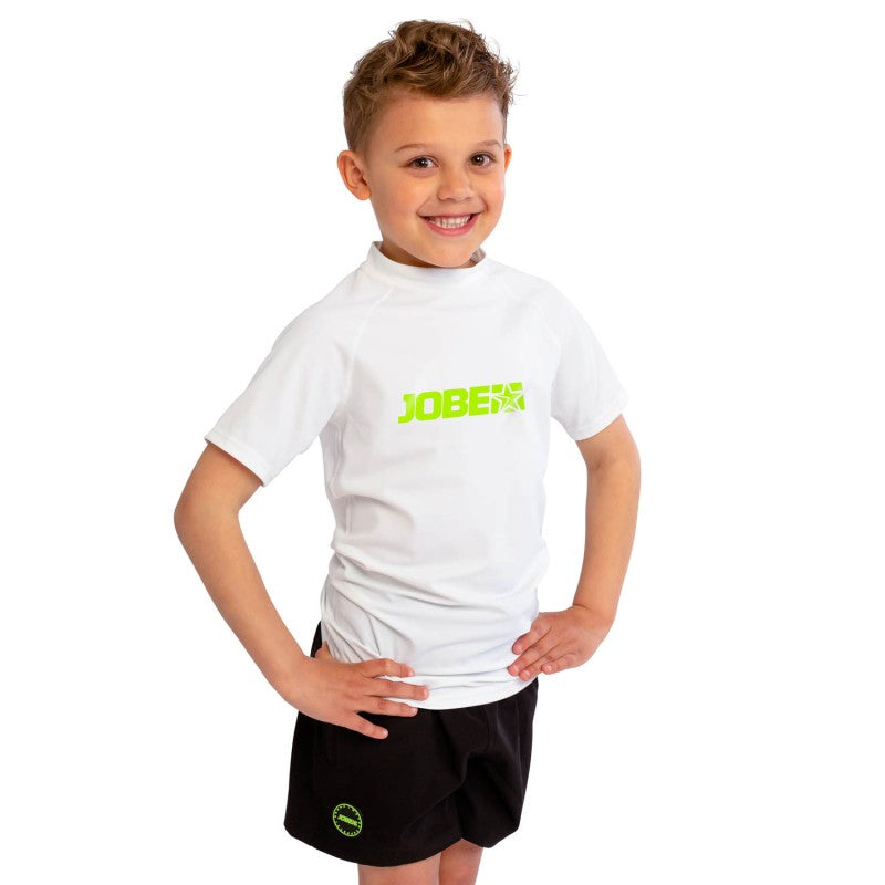 JOBE Kinder Lycra kurzarm 30+ SPF - weiss
