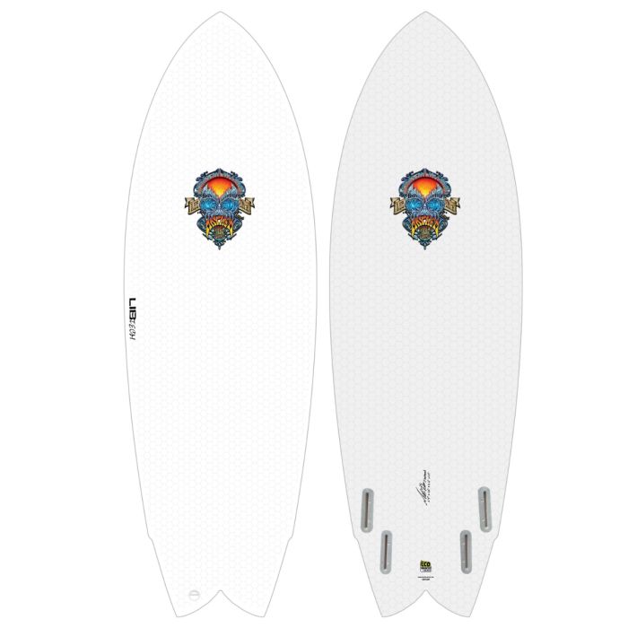 Libtech Surfboard Lost Retro Fish 5'7 - clear