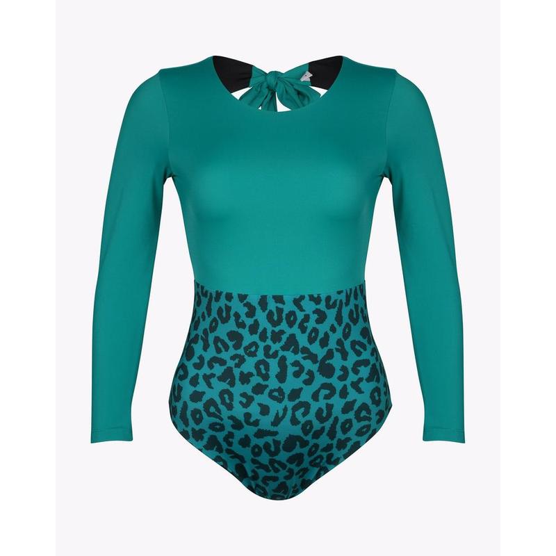 MAIN Design Damen UV Bodysuit Eclipse - emerald / leo