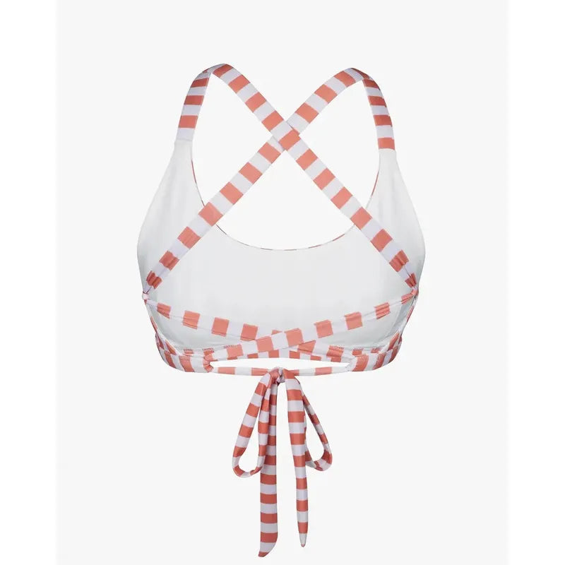 Main Design Bikini Top Charm - Coconut Stripes