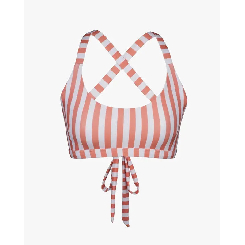 Main Design Bikini Top Charm - Coconut Stripes