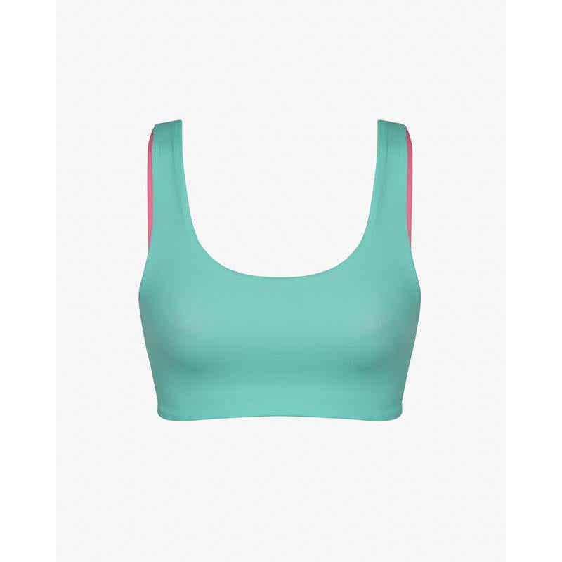 Main Design Bikini Top Hale - pink diamond / jade