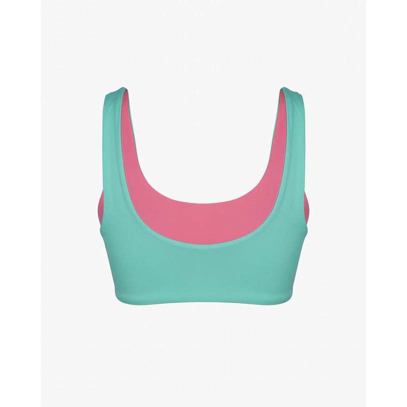 Main Design Bikini Top Hale - pink diamond / jade