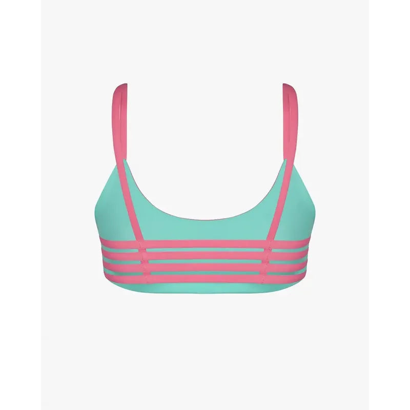 Main Design Bikini Top Sassy - pink diamond / jade