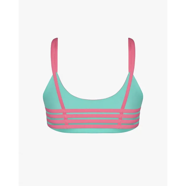 Main Design Bikini Top Sassy - pink diamond / jade