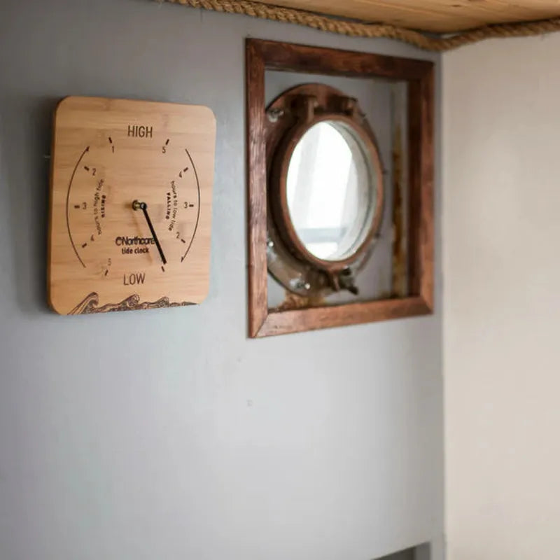 Northcore Bambus Gezeiten Wand Uhr - bamboo