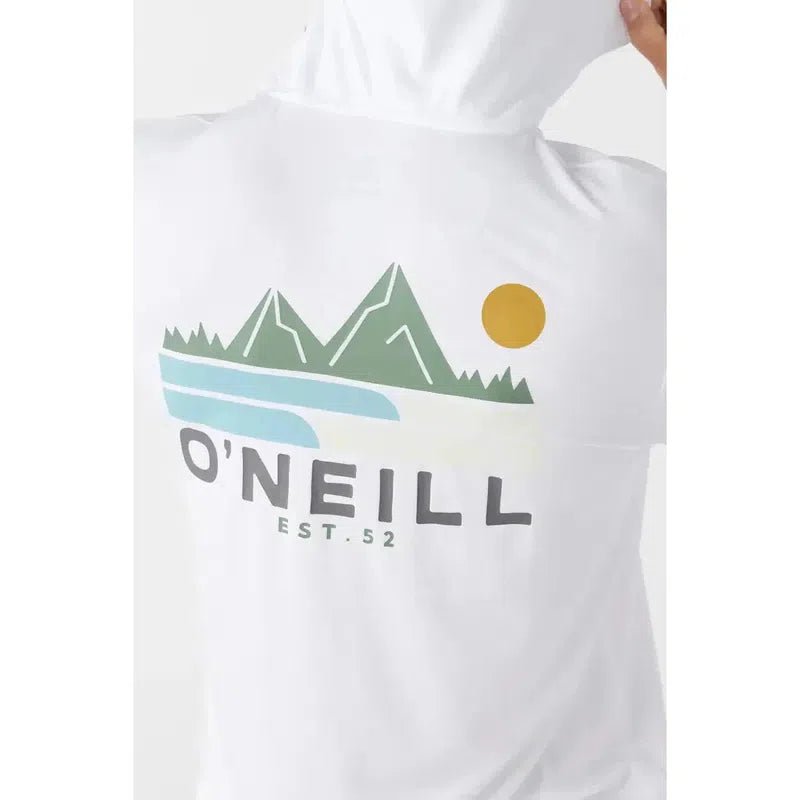 O'Neill Herren UPF Pullover mit Kaputze - weiss