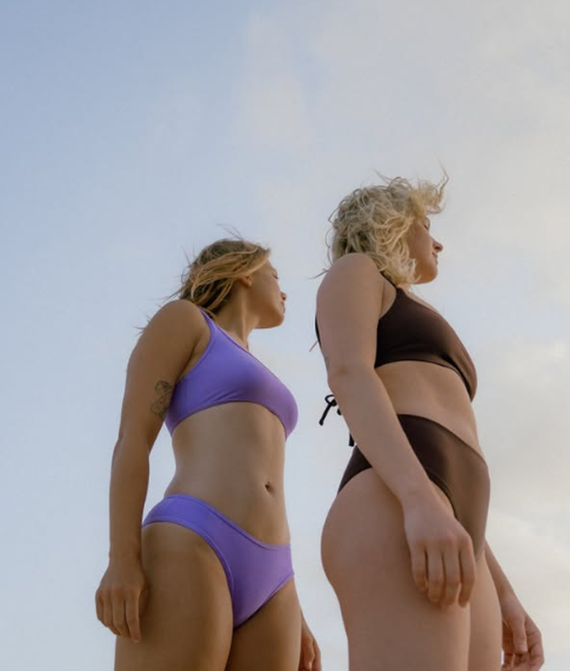 OY Surf Bikini Top Vento - lilac terry