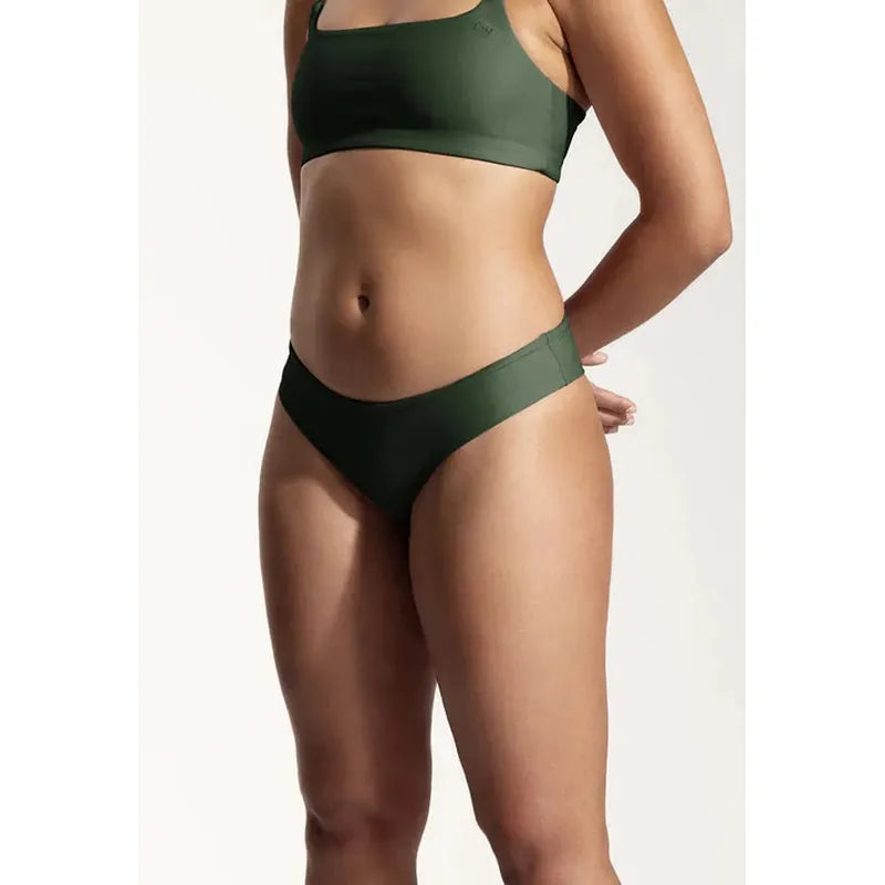 OY Surf Bikini Bottom Tope - dark green
