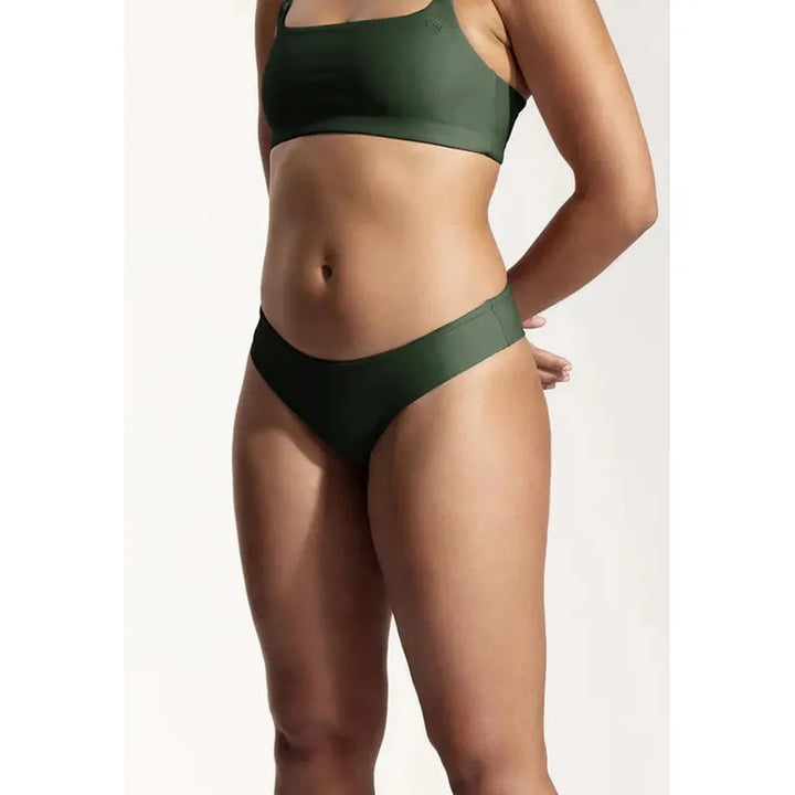 OY Surf Bikini Bottom Tope - dark green