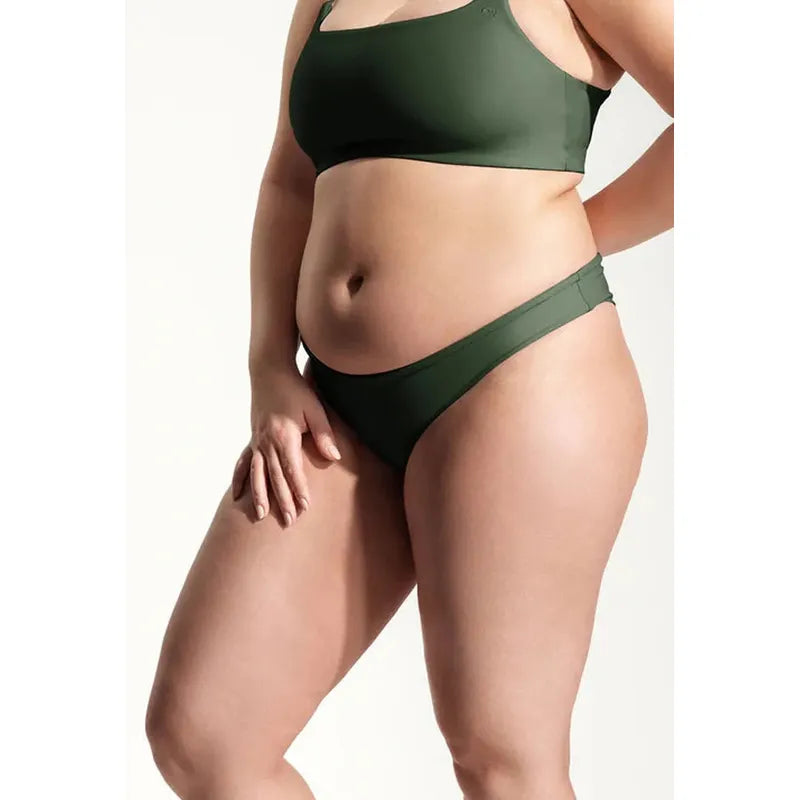 OY Surf Bikini Bottom Tope - dark green