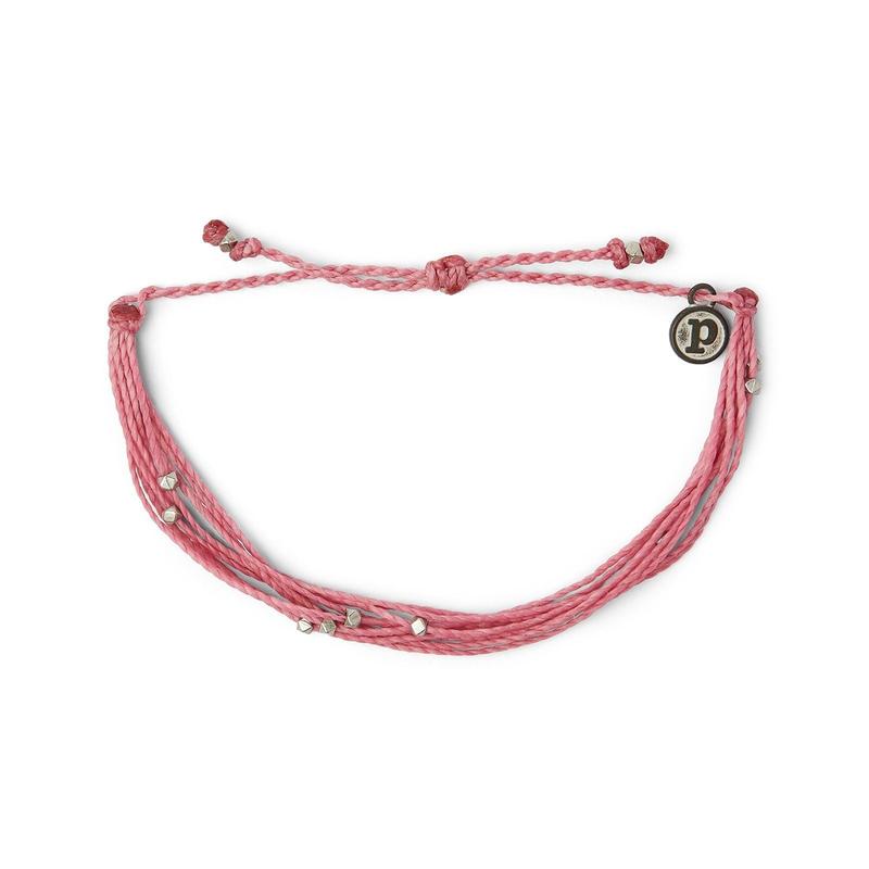 Puravida Armband Malibu Silber - blossom pink