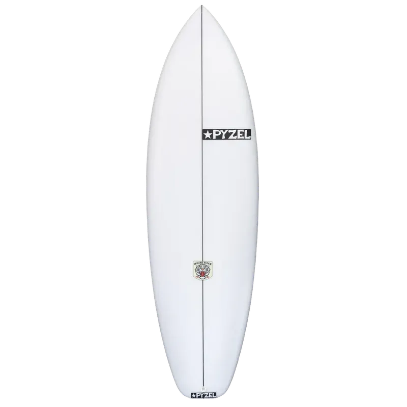 Pyzel Surfboads White Tiger 5'10" FCS II - clear