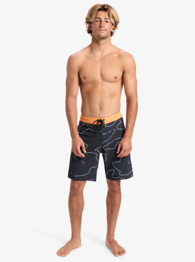 Quiksilver Herren Boardshort Highline Straight Leg 19" - Black Camostrokes