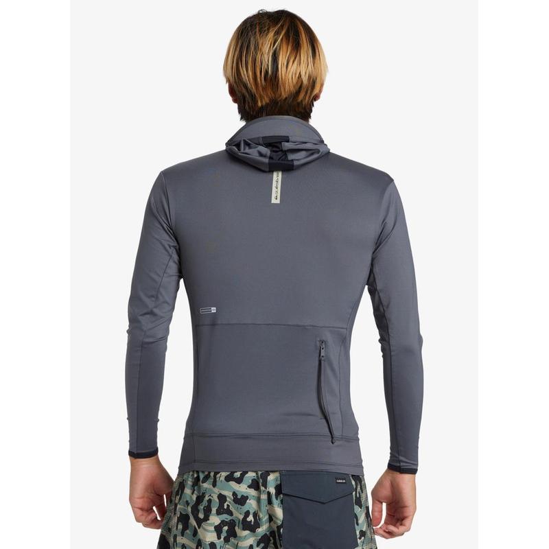 Quiksilver Herren Lycra Langarm mit Haube Highline - Iron Gate