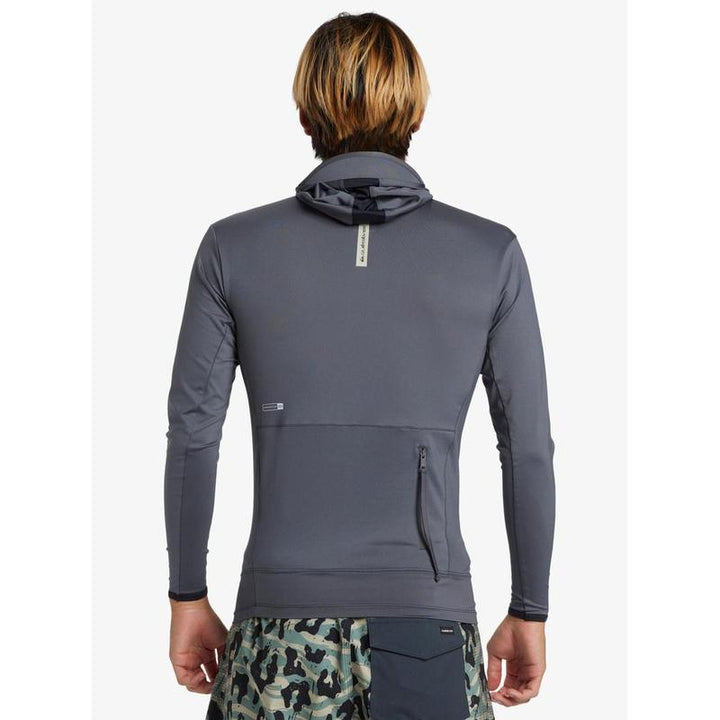 Quiksilver Herren Lycra Langarm mit Haube Highline - Iron Gate