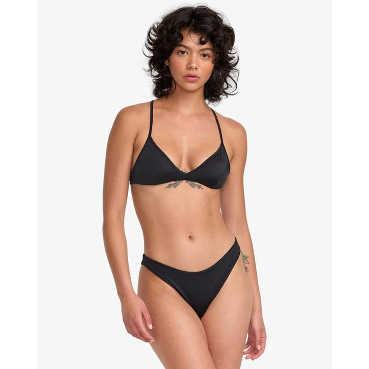 RVCA Bikini Top Solid Tringle Crossback - schwarz