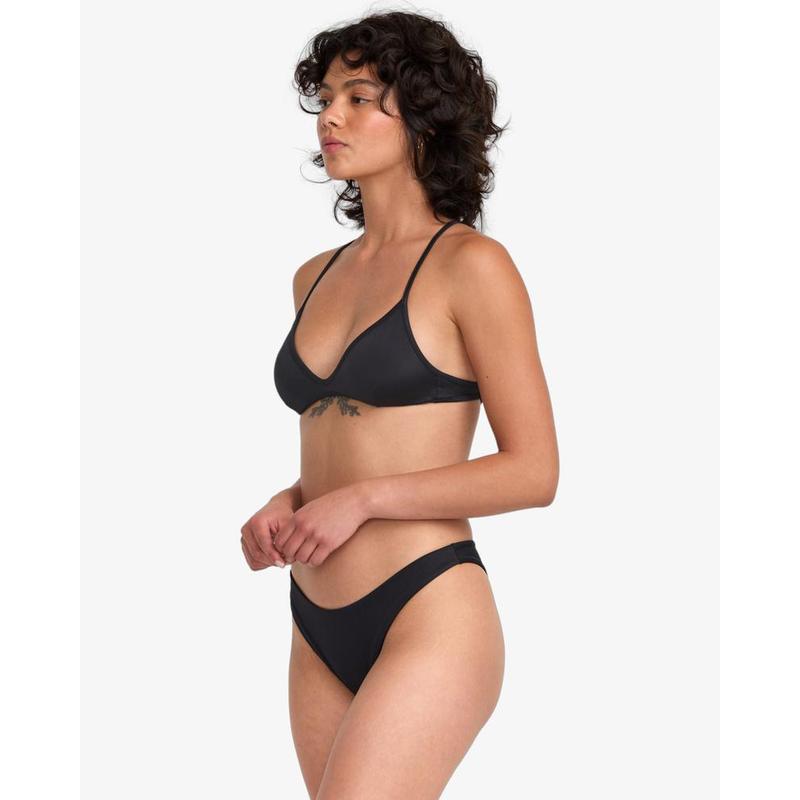 RVCA Bikini Top Solid Tringle Crossback - schwarz
