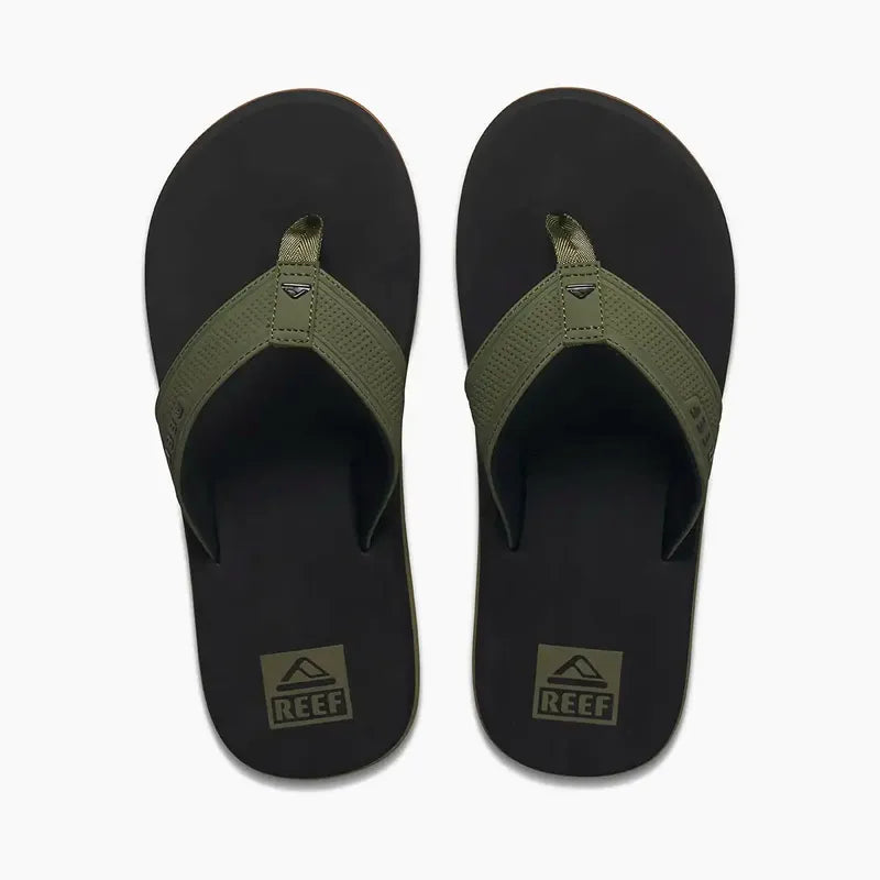 Reef Herren Flip Flop The Layback - black/olive