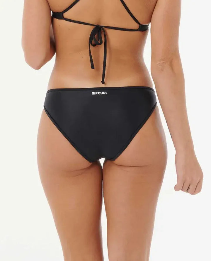 Rip Curl Bikini Bottom Classic Surf Period Full Coverage - black