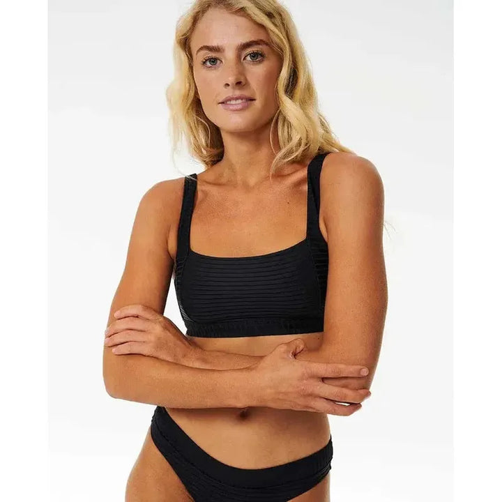 Rip Curl Damen Bikini Top Premium Surf DD Crop - black