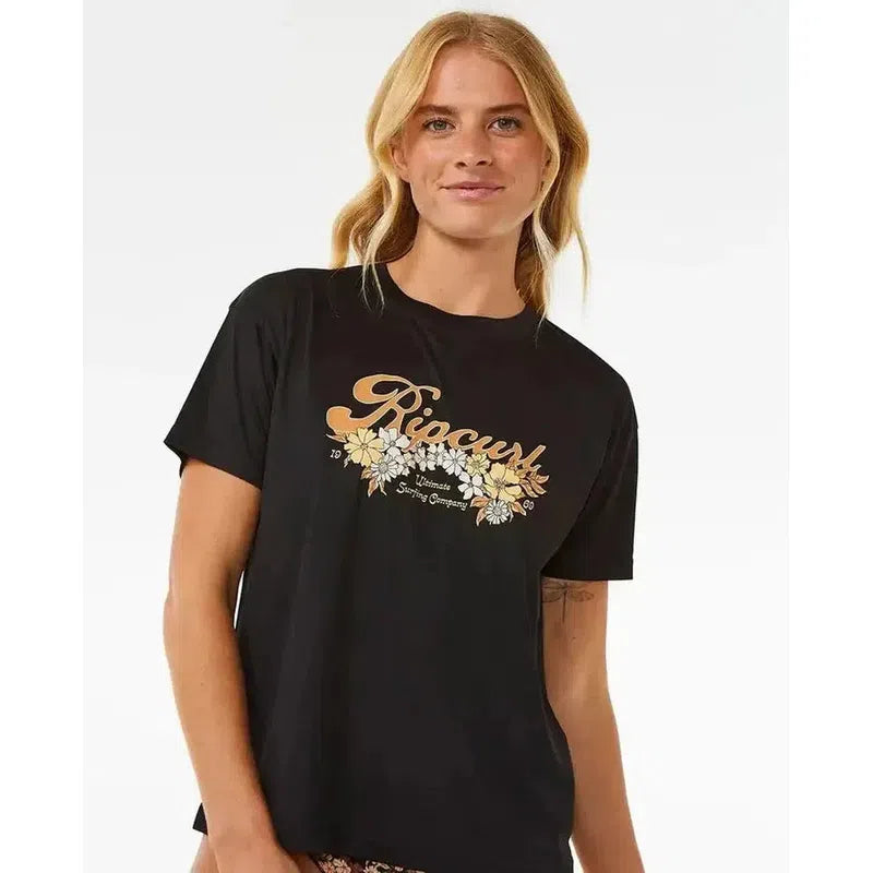 Rip Curl Damen Lycra Sea Of Dreams kurzarm - schwarz