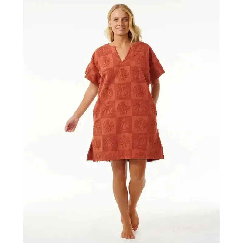 Rip Curl Damen Poncho Holiday - Rust
