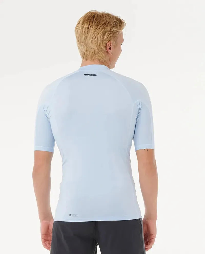 Rip Curl Herren Lycra Waves Performance kurzarm - Blue wind