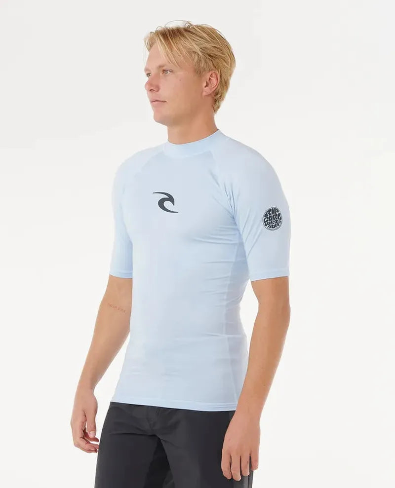 Rip Curl Herren Lycra Waves Performance kurzarm - Blue wind