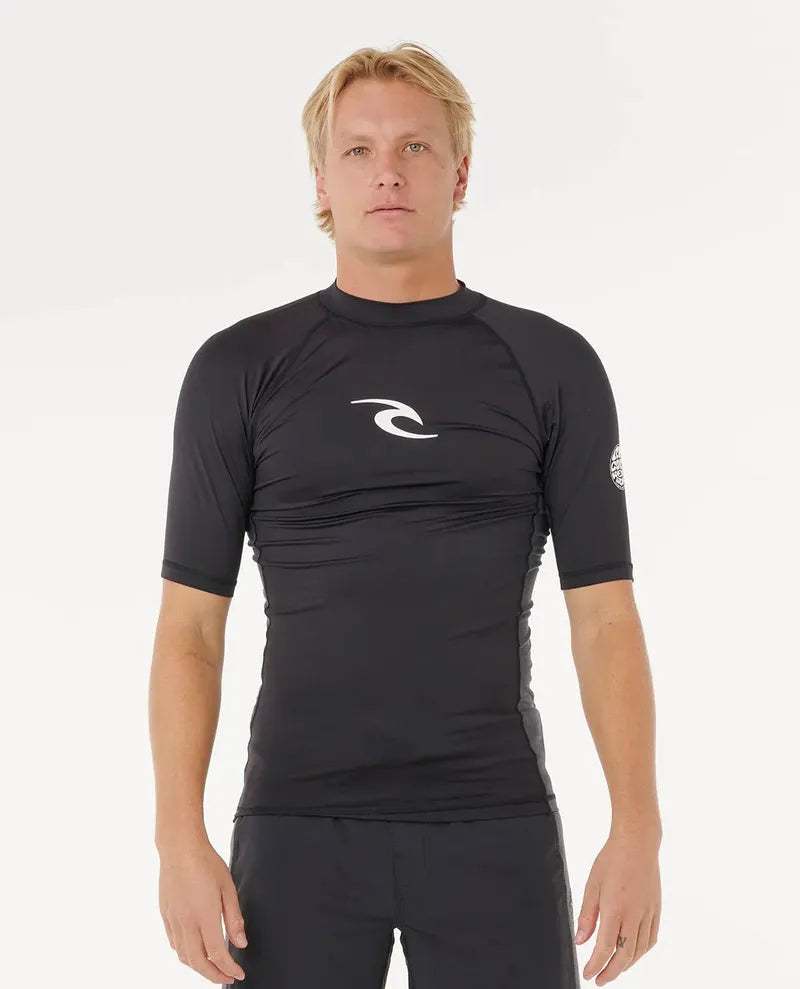Rip Curl Herren Lycra Waves kurzarm - Black