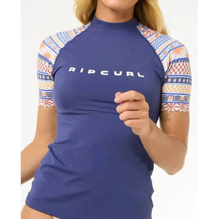 Ripcurl Damen Lycra San Carlos LS UPF Top kurzarm - dark blue