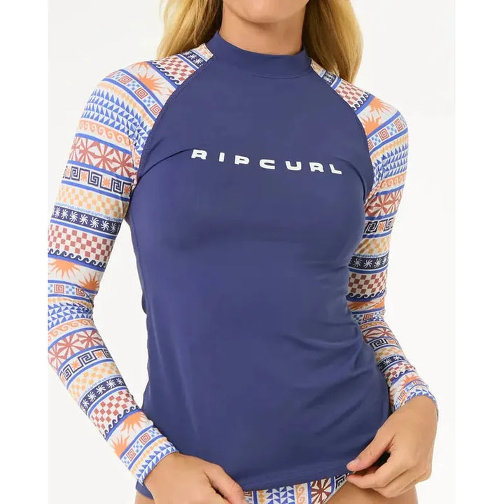 Ripcurl Damen Lycra San Carlos LS UPF Top langarm - dark blue