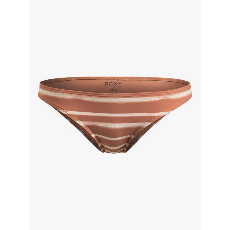 Roxy Damen Bikini Bottom Printed Beach Classic mittlerer Bedeckung - Cedar Wood Happy Stripe Printed Beach Classics -