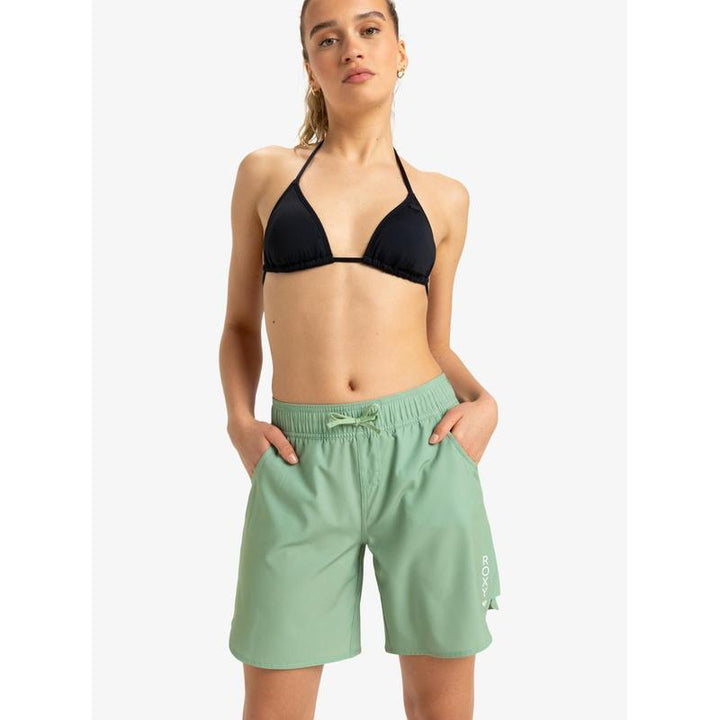 Roxy Damen Boardshorts Wave 7 Inch - basil